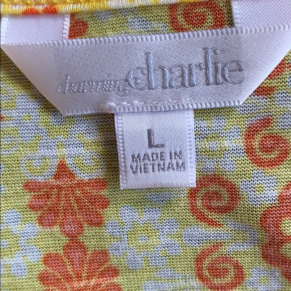 Charming Charlie Summer Boho Razorback Women’s Size L Sleeveless Yellow Tank Top - Picture 8 of 8